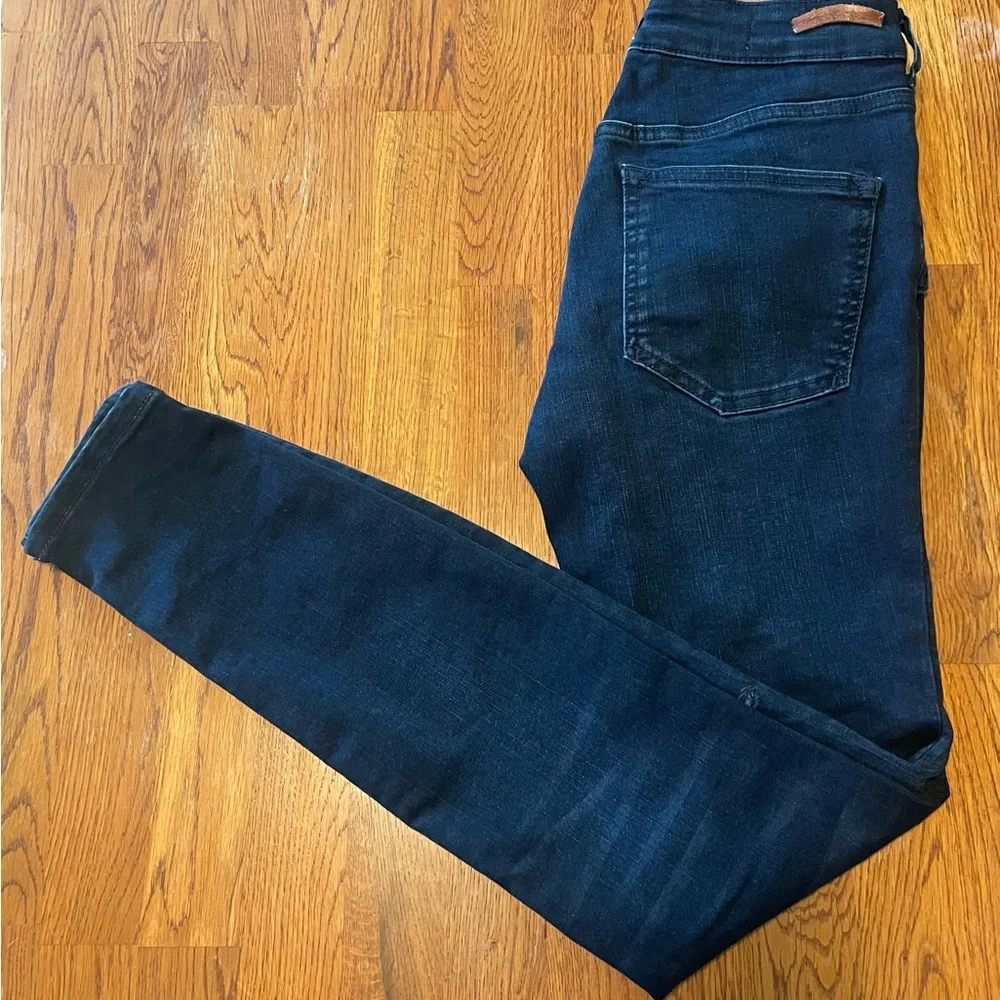 Pilcro and the Letterpress by Anthropologie High-Rise Dark Blue Skinny Jeans‎